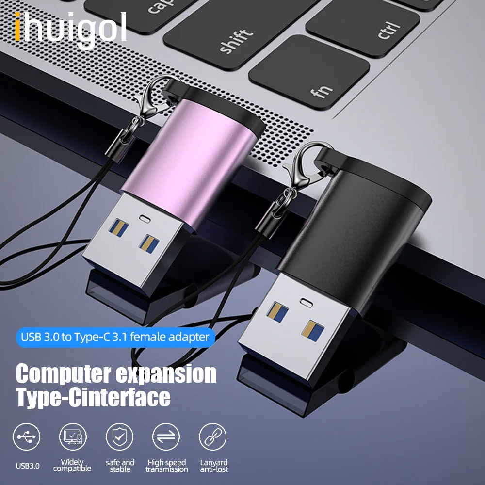 

ihuigol OTG Adapter USB 3.1 Male To USB C Adapter For Macbook Pro Tablet Laptop PC Earphones Charge Data Cable Adapter Converter