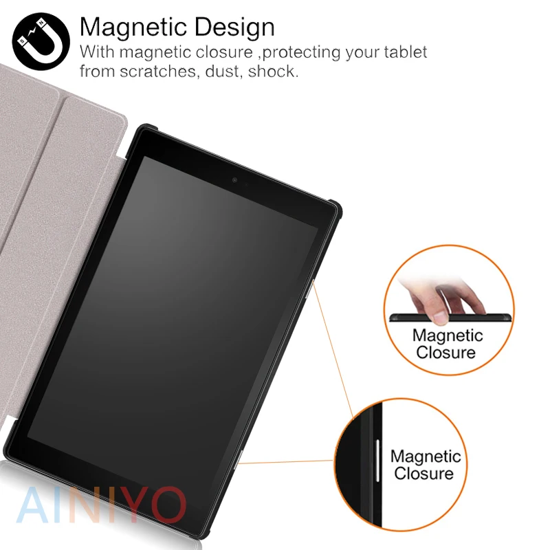 Чехол для Amazon New Fire HD10 чехол для планшета Funda для Fire HD 10 чехол тонкий магнитный складной Стенд оболочка+ пленка стилус