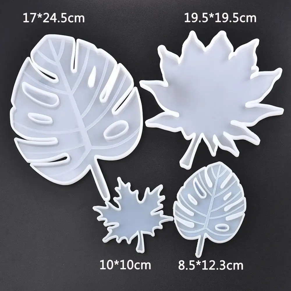Maple Leaf Silicone Molds for Epoxy Resin Casting, DIY Coasters Moulds, Palm Coaster and Jewelry Making Tools image 2