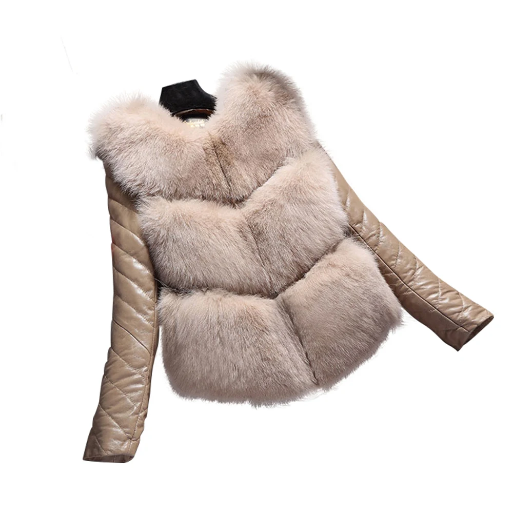Зимние женские съемные рукава с высокой имитацией искусственного лисьего меха