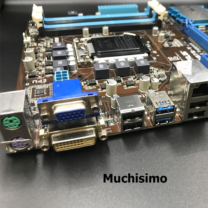 Asus LGA 1155 P8B75-V оригинальная настольная Материнская плата Intel B75 Socket i3 i5 i7 DDR3 32G SATA3 USB3.0 AT, протестированная материнская плата