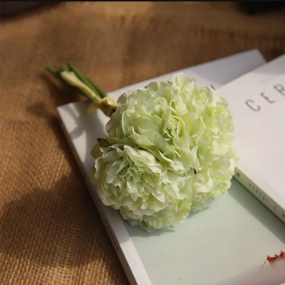 1 комплект шелковые гортензии 26 см искусственные цветы свадебные для невесты