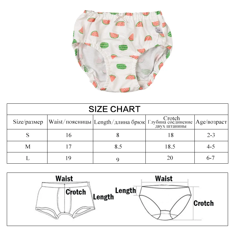 5 шт./лот трусики из 100% хлопка для маленьких девочек Новинка 2021 года модное нижнее