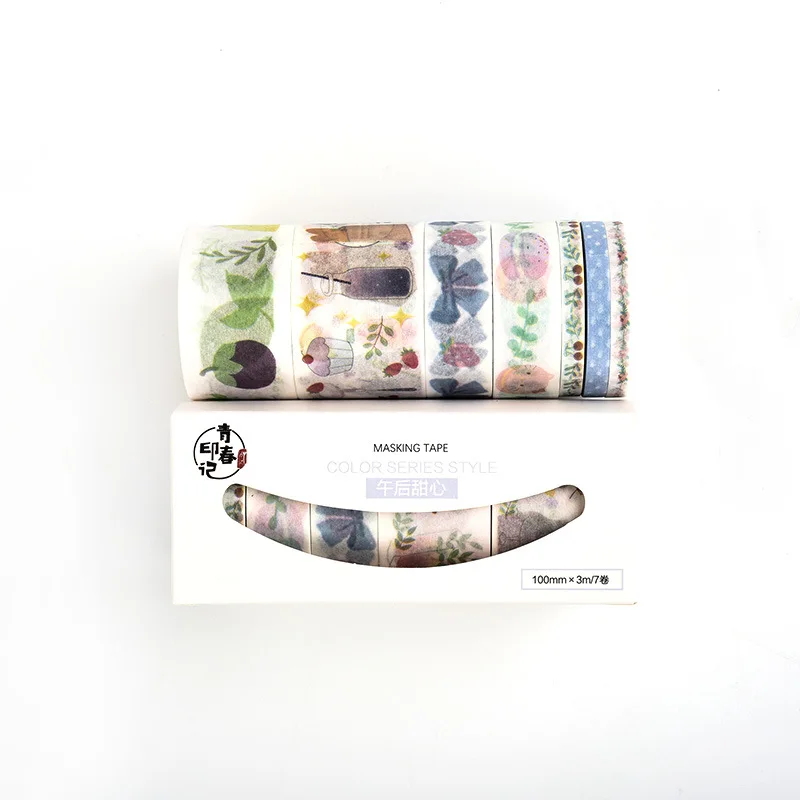 7 шт./кор. красивый цветок васи лента DIY украшения Скрапбукинг планировщик