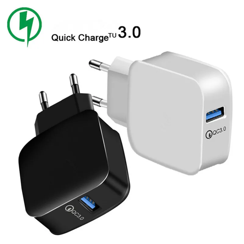 18 Вт телефон USB зарядное устройство Quick Charge 3 0 быстрый мобильный QC Зарядка через