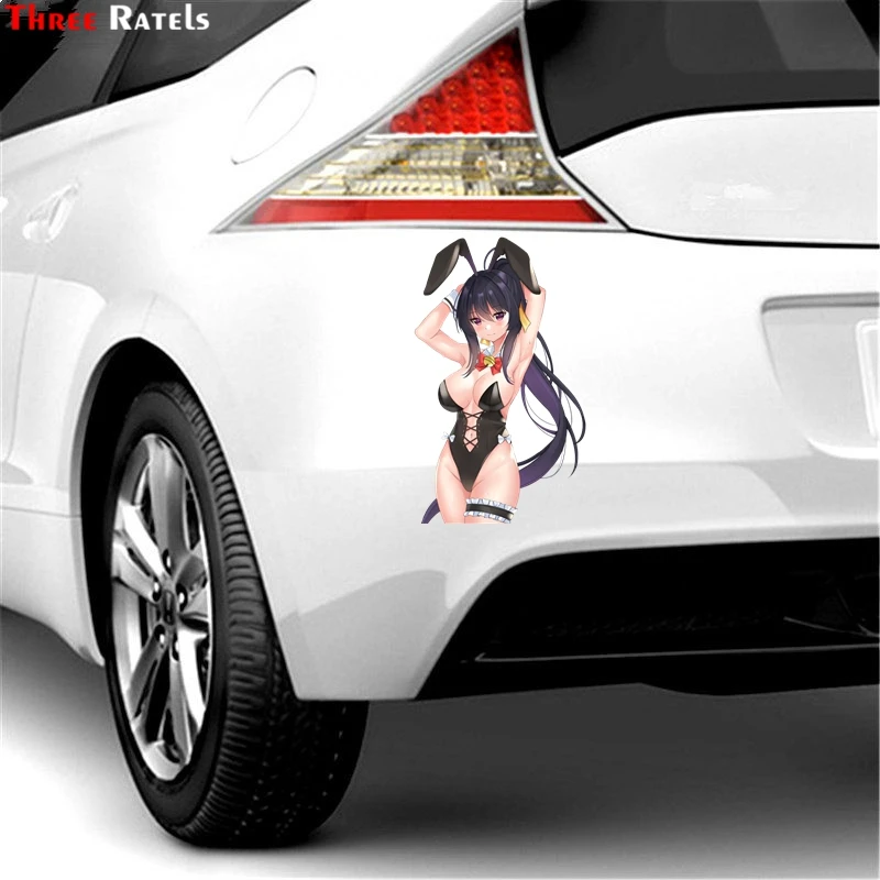 3D школьная наклейка Three Ratels FC108 Akeno Himejima Sexy Peeker автомобильные наклейки s и