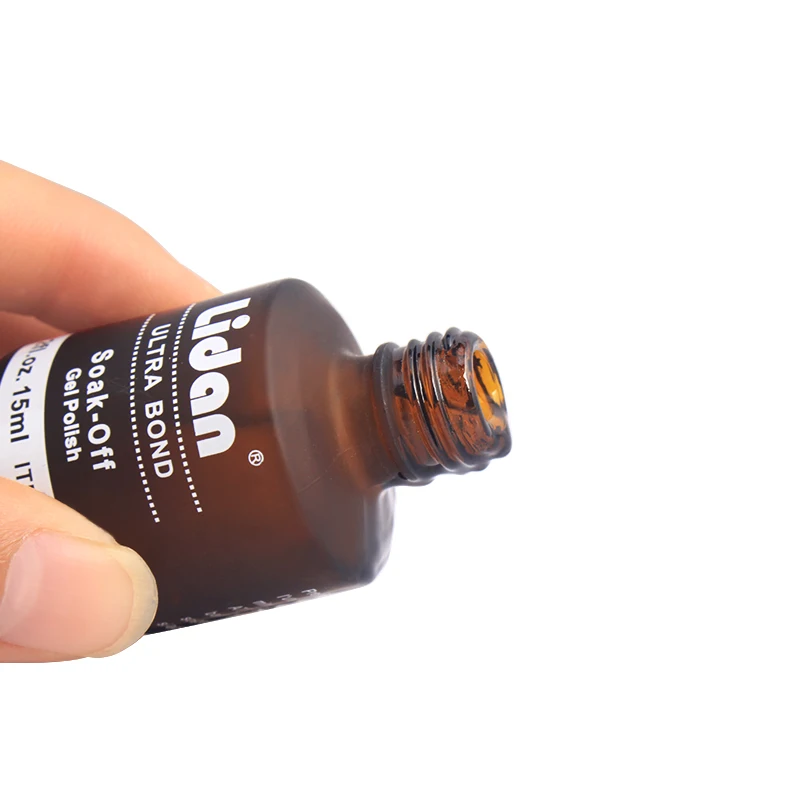 Lidan 1 бутылка чистый цвет твердые ногти замочить от эмали гель лак УФ-гель для