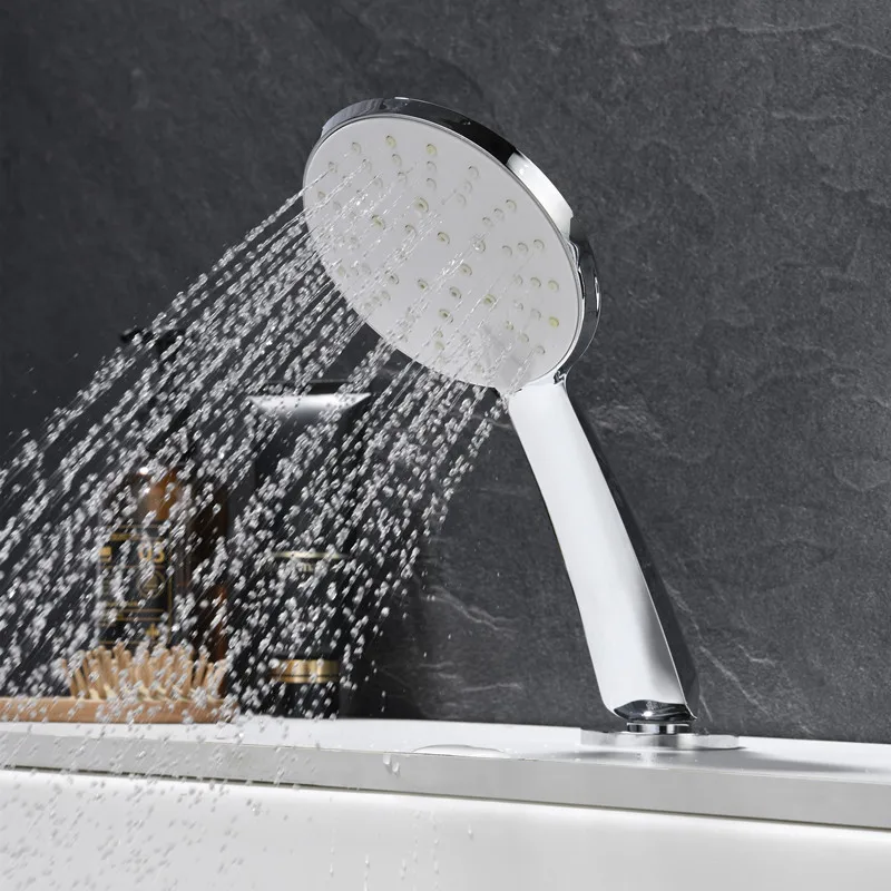 Хромированный латунный Смеситель для ванны кран холодной и горячей воды набор из