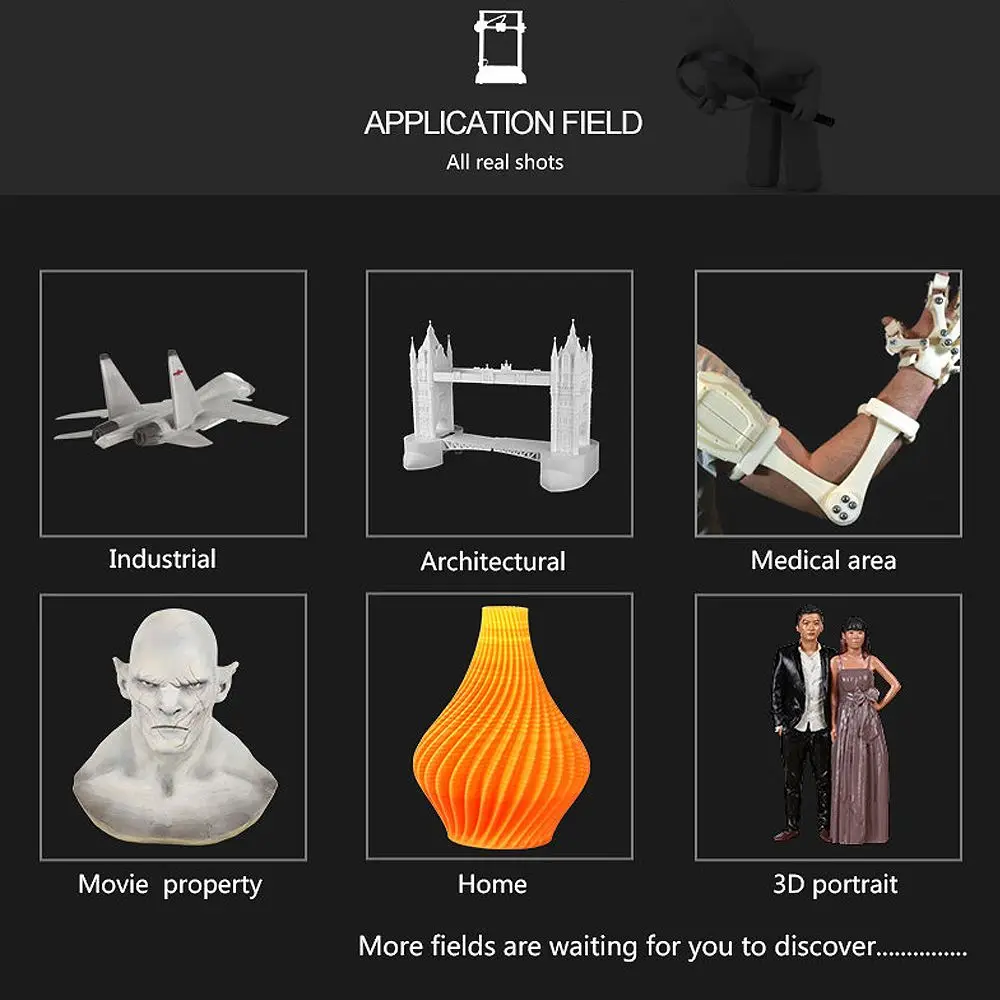 

CR-10S Pro DIY 3D Printer Kit 300*300*400mm Printing Size Auto Leveling Printer 4.3inch Touch LCD Resume Printing