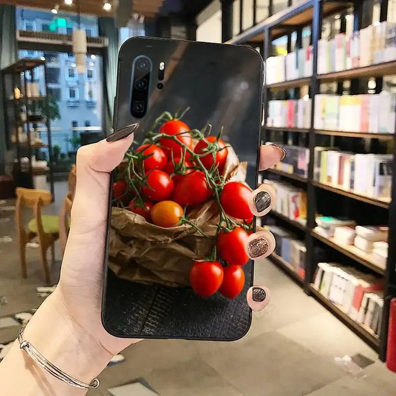 

Fruit beautiful Cherry Tomatoes art Phone Case Funda For Huawei P9 P10 P20 P30 Lite 2016 2017 2019 plus pro P smart accessories