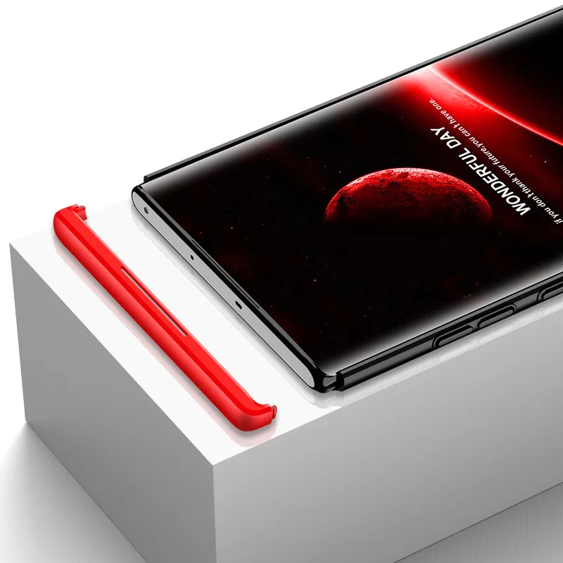 Чехол для samsung Note 10 с защитой на 360 градусов Матовый Жесткий чехол Galaxy Plus