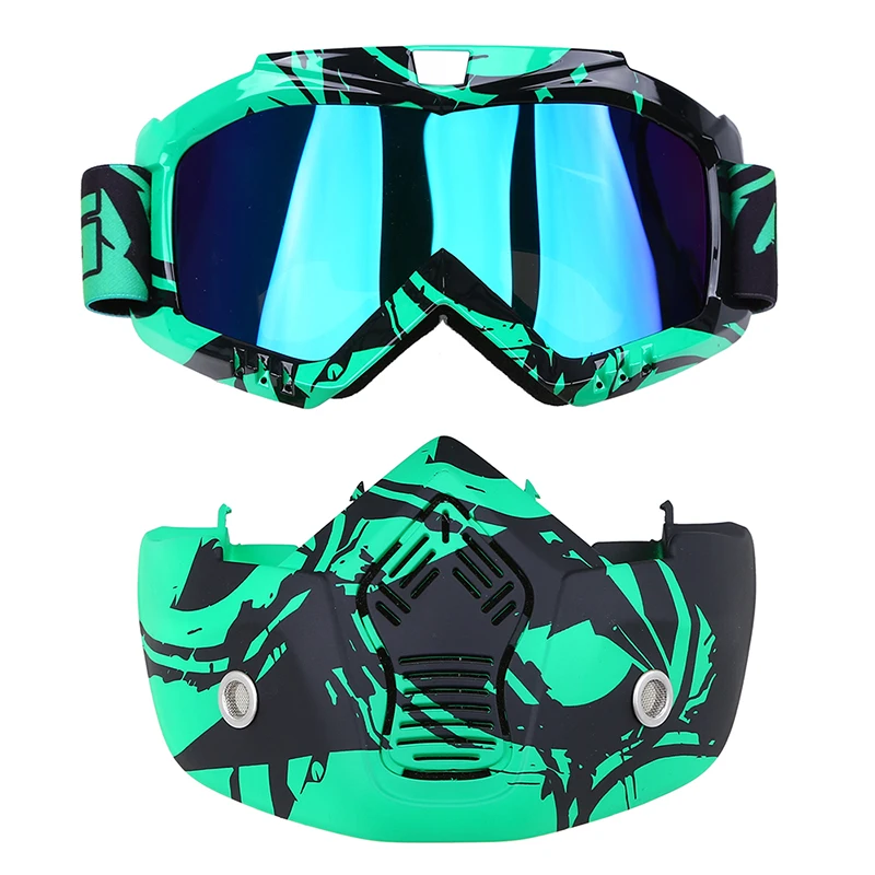 Мотоциклетная маска POSSBAY 20 типов очки для лица мотоциклетные с открытым лицом