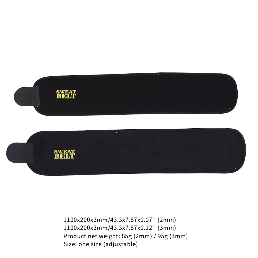 

2/3mm Thickness Neoprene Sweating Belts Adjustable Slimming Waist Support Sports Safety Kidney Belt Sportswear Supplies