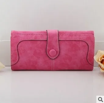 Бренд SMILEY SUNSHINE, женские кошельки с ремешком,, женский кожаный длинный красный кошелек, большие женские кошельки, monederos portefeuille femm - Цвет: rose