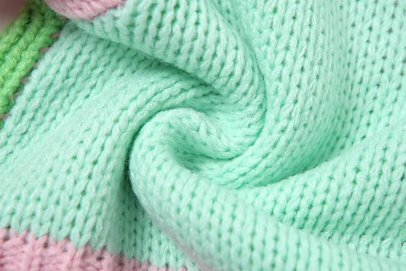 

Summer Fall Contrast Color Tshirt Women Puff Sleeve V-neck Button Up Elegant Knitted Neon Color Sweater Fairy Vacation Tee Shirt