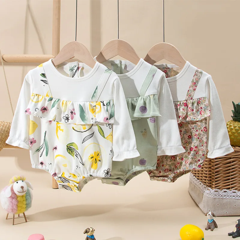 

Одежда для женщин и малышей, Одежда для новорожденных, Женский треугольный комбинезон, весенние и осенние модели, милый супер милый зарубеж...