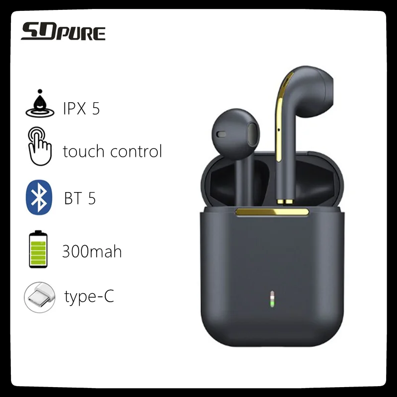 Беспроводные наушники SDpure TWS с поддержкой Bluetooth сенсорным управлением