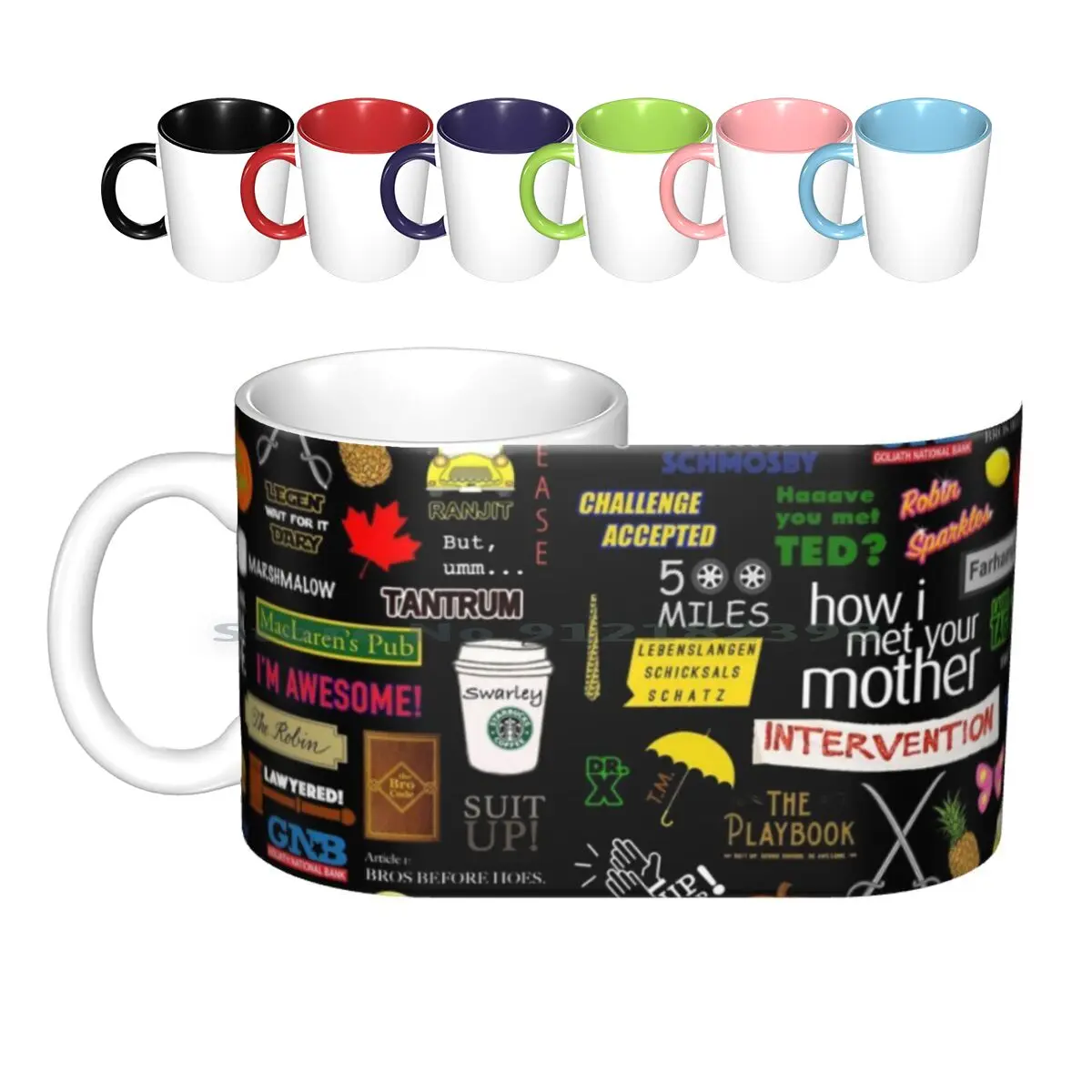 How I Met Your Mother | Himym | Tv Show | Collage Ceramic Mugs Coffee Cups Milk Tea Mug How I Met Your Mother Himym Barney