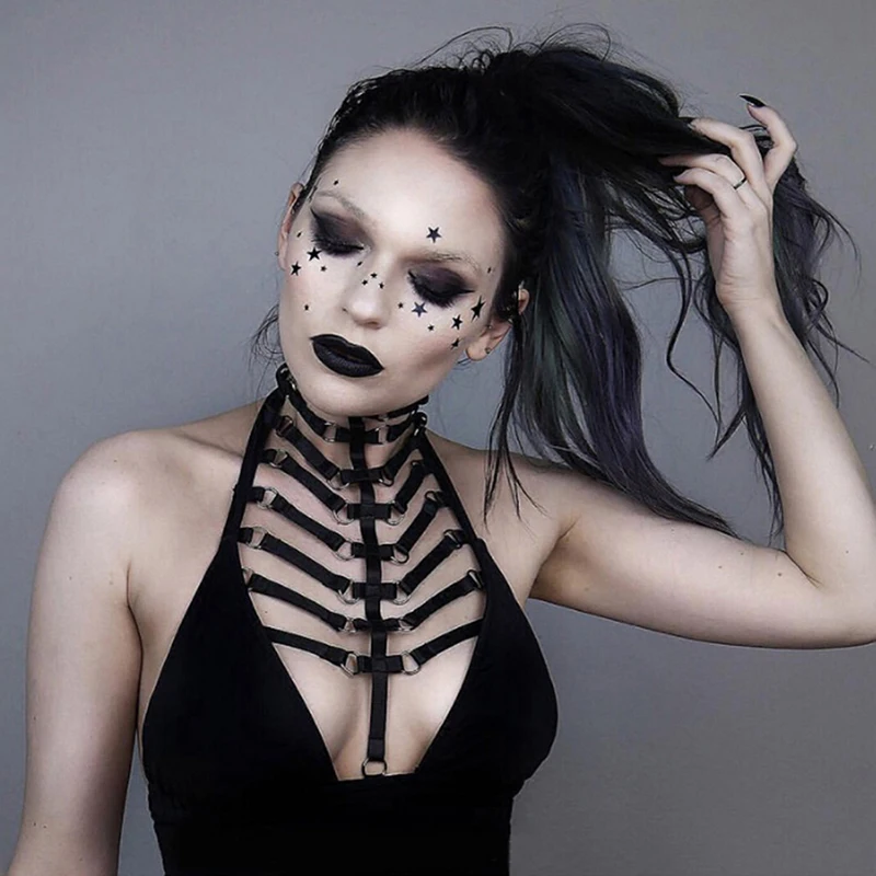 

Вечерние Queen с повязкой панка в тело платье для Для женщин рейв одежда ночная рубашка пикантные очаровательные ремни подвязки Cupless корсеты и...