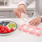 Мультяшный силиконовый инструмент для измельчения мороженого с крышкой форма для самодельного мороженого
