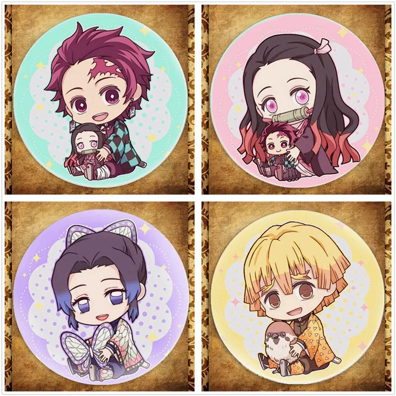 Значок из аниме рассекающий демонов: Kimetsu No Yaiba модная брошь с японской мультяшной