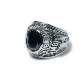 

Kris Wu Yifan Same Style ABS Ambush Vintage Red and White Black Onyx Ring Personalized Hip Hop Tide mens rings