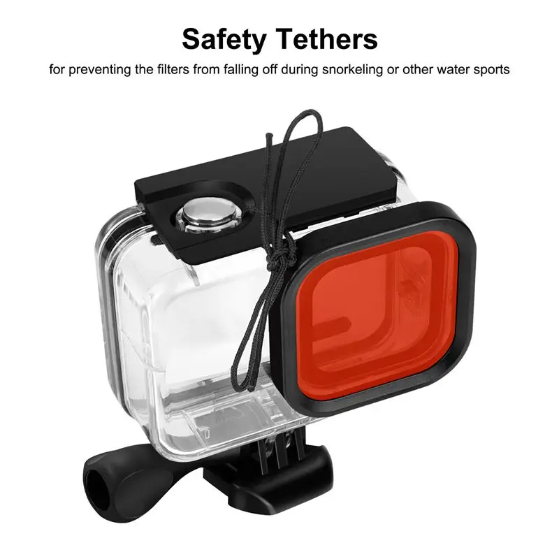 Водонепроницаемый домашний чехол для дайвинга 60 м защитный + 3 цветная красная