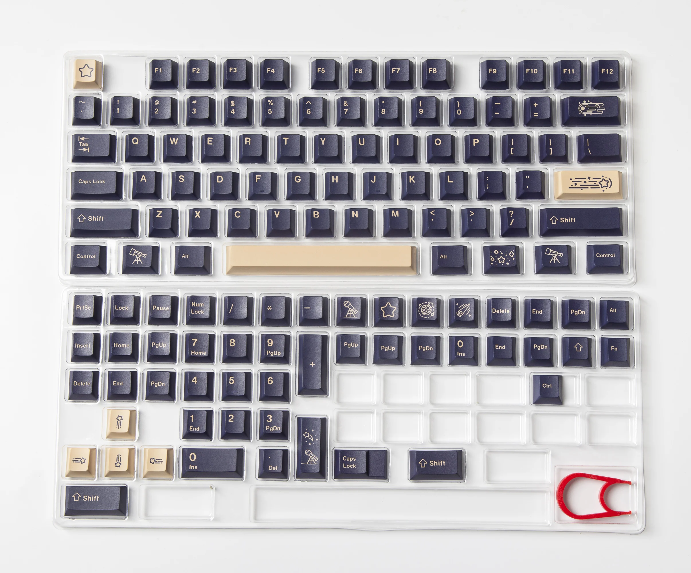 

124 Keys Cherry Profile PBT Dye Sub Keycap Keycaps Star For GMMK Pro Mechanical Keyboard 61 64 84 87 96 98 108 Layout