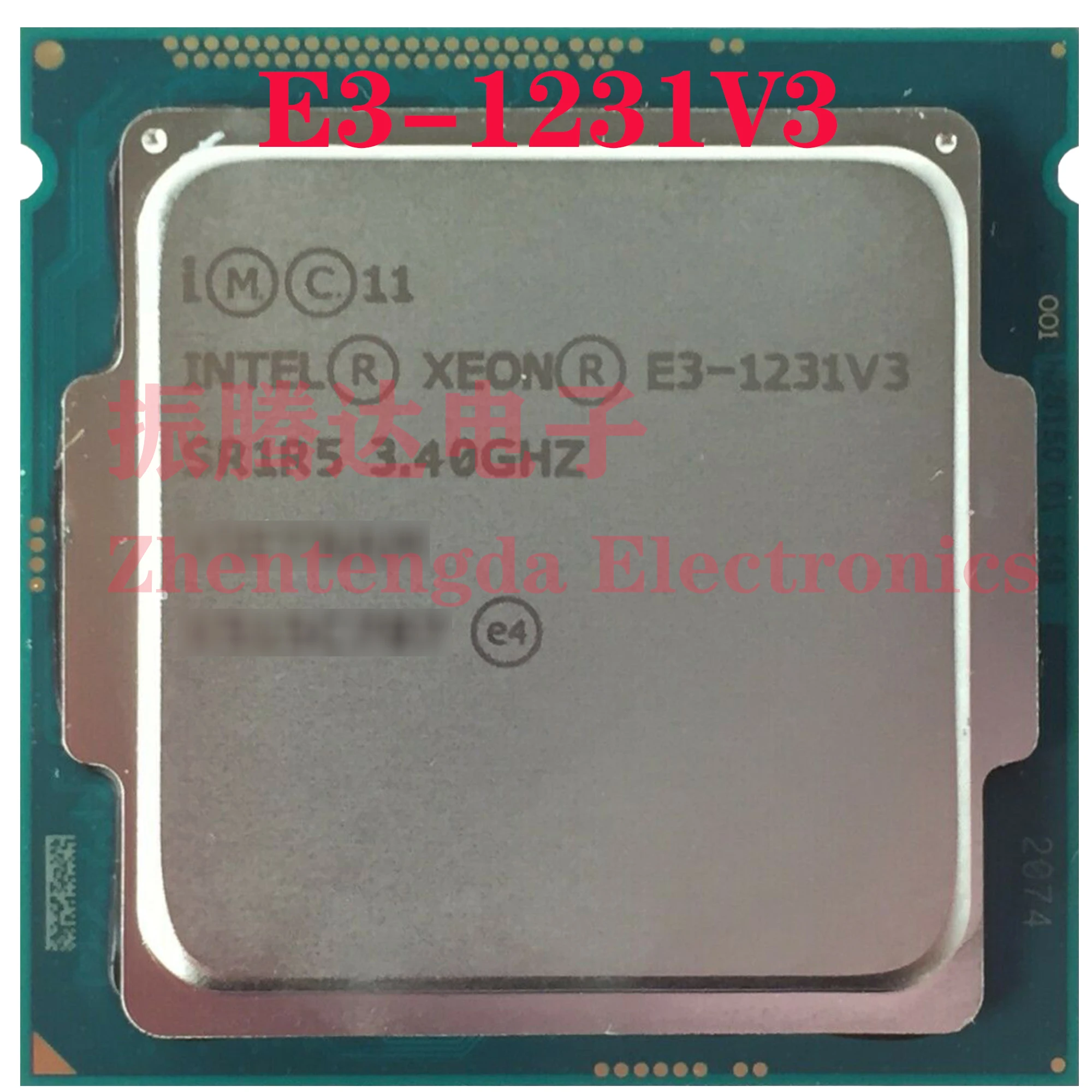 

Intel Xeon E3-1231 v3 CPU 3.4GHz 8MB 4 Core 8 Thread LGA 1150 E3-1231V3 CPU Processor