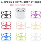 Защита от пыли для наушников Apple Airpods 3, металлические Bluetooth наушники для Airpods3 Air Pods 2021, беспроводные наушники-вкладыши с зарядным боксом