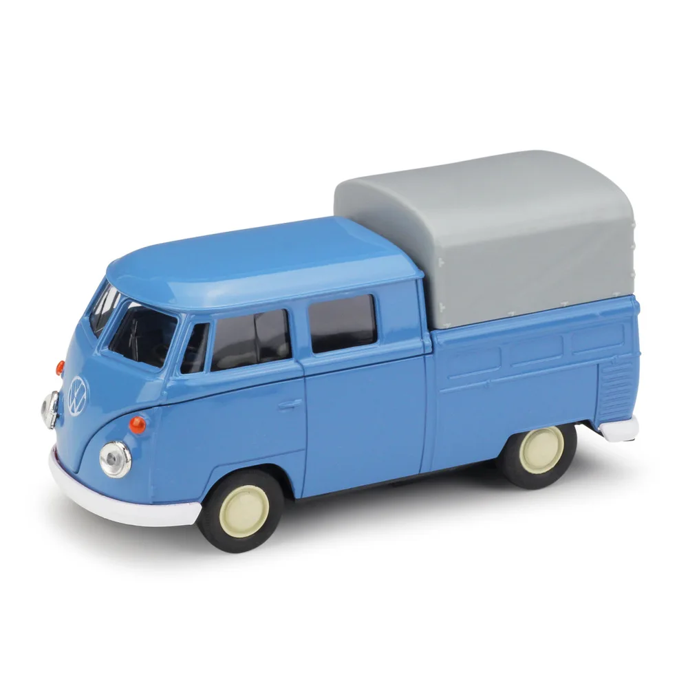 

Welly 1:36 Original box VW T1 Pick up Truck Blue Pull BackCar Diecast Car Model Toy Vehicle Car Model Models Kids Car