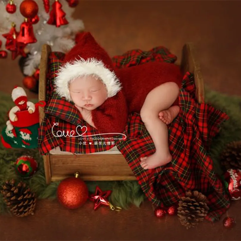В винтажном стиле Детская одежда на Рождество для съемки фотографий