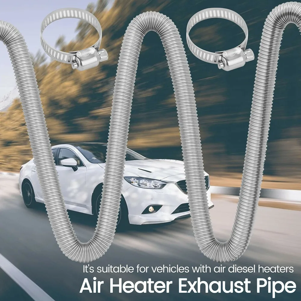 

For Diesel Heaters 1x For Truck Exhaust Pipe Stainless Steel 200cm Long