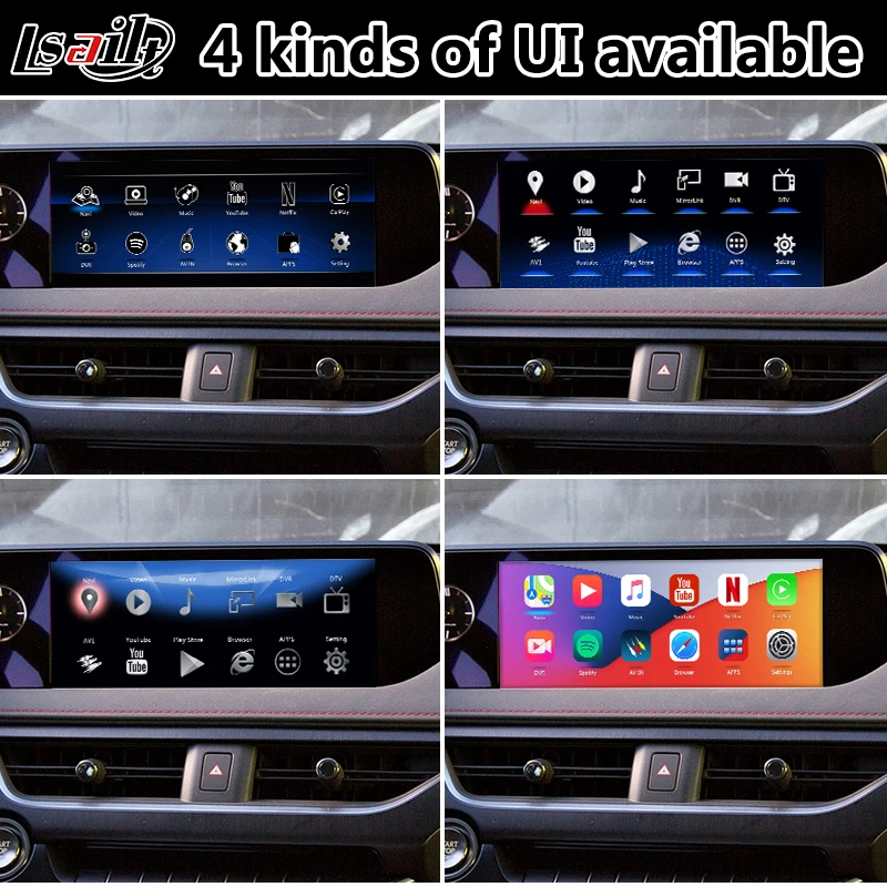 Видеоинтерфейс с GPS навигацией на Android для Lexus UX250 сенсорной панелью управления 2018