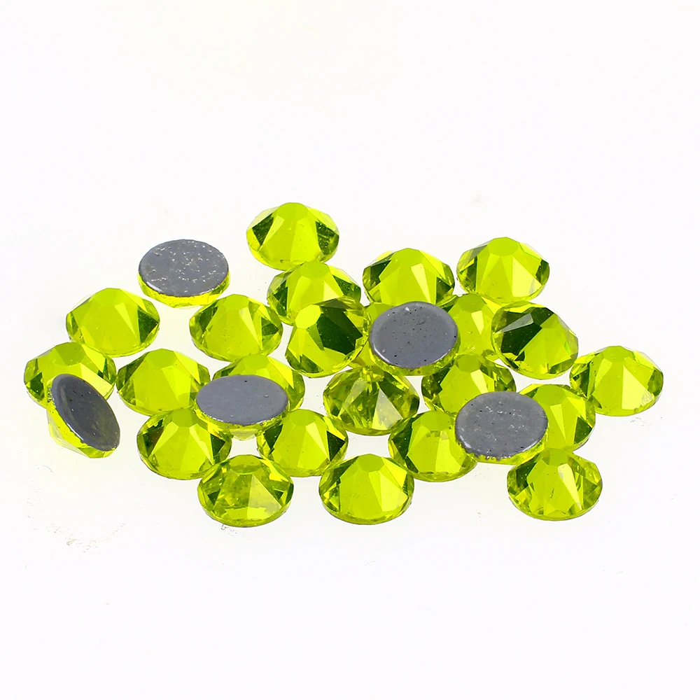 Цитрин Стразы горячей фиксации стразы с плоским основанием для утюга на