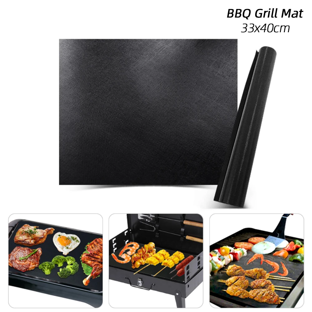 Подстилка для барбекю и гриля с антипригарным покрытием Многоразовые 33x40 см
