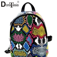 doratasia new ins hot colorful animal print mini backpack women 2020 cool unique small capacity top handle bag ladies