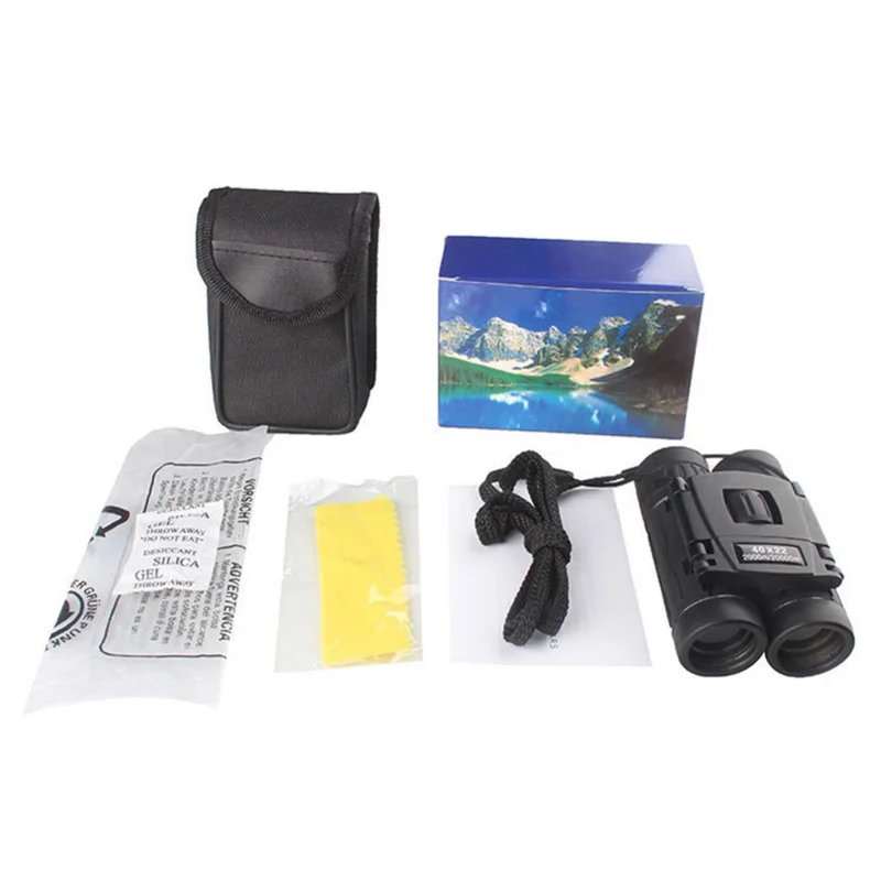40x22 мини телескоп складной бинокль с низким светильник ночного видения для