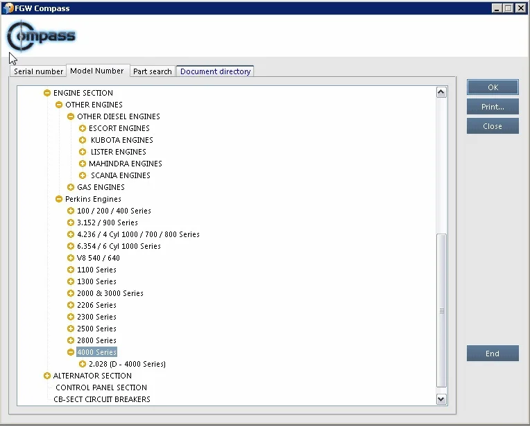 

FG Wilson компас Genesis 2014A