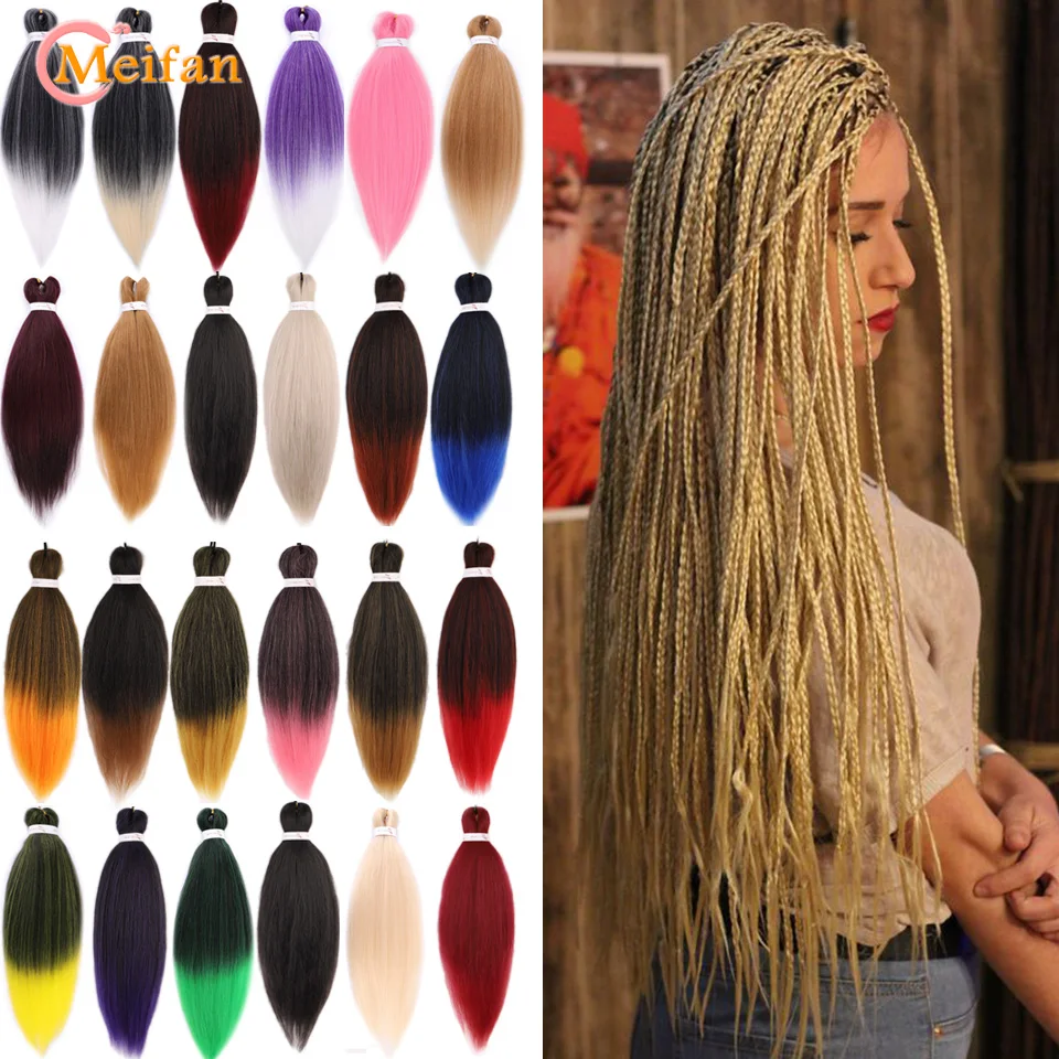 MEIFAN синтетические легко плетеные волосы для наращивания выражение плетение
