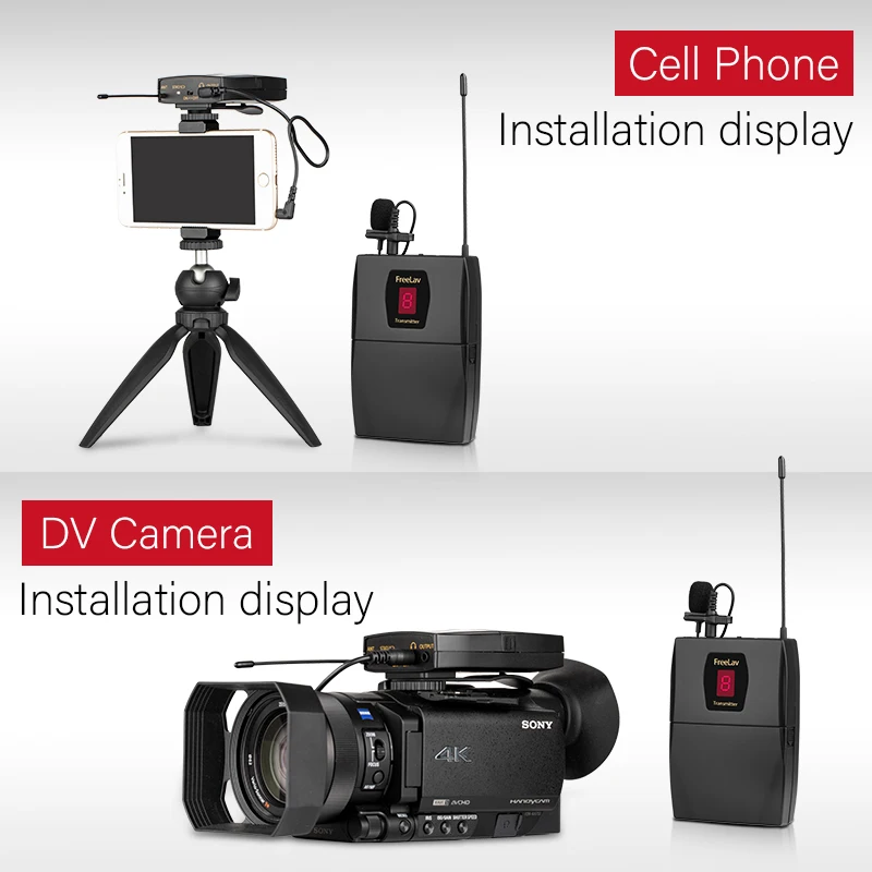

Wirrless Microphone Universal Capacitor Recording Microphone Mixer Mobile SLR DV Micro Live Broadcast Camera SLR Radio Interview