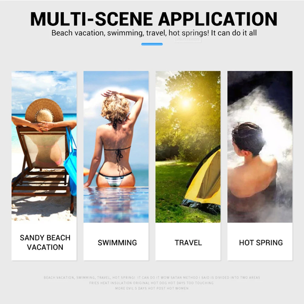 Большое пляжное полотенце из микрофибры для мужчин и женщин плавания сухой халат