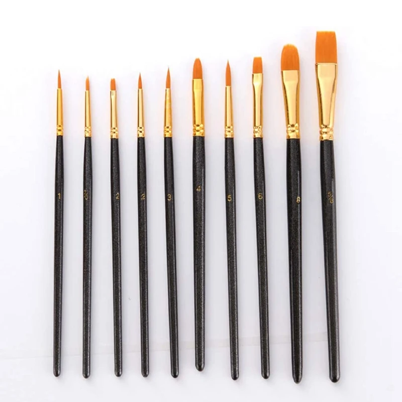 100 шт нейлоновый набор кистей для рисования кисти художника много разных средних