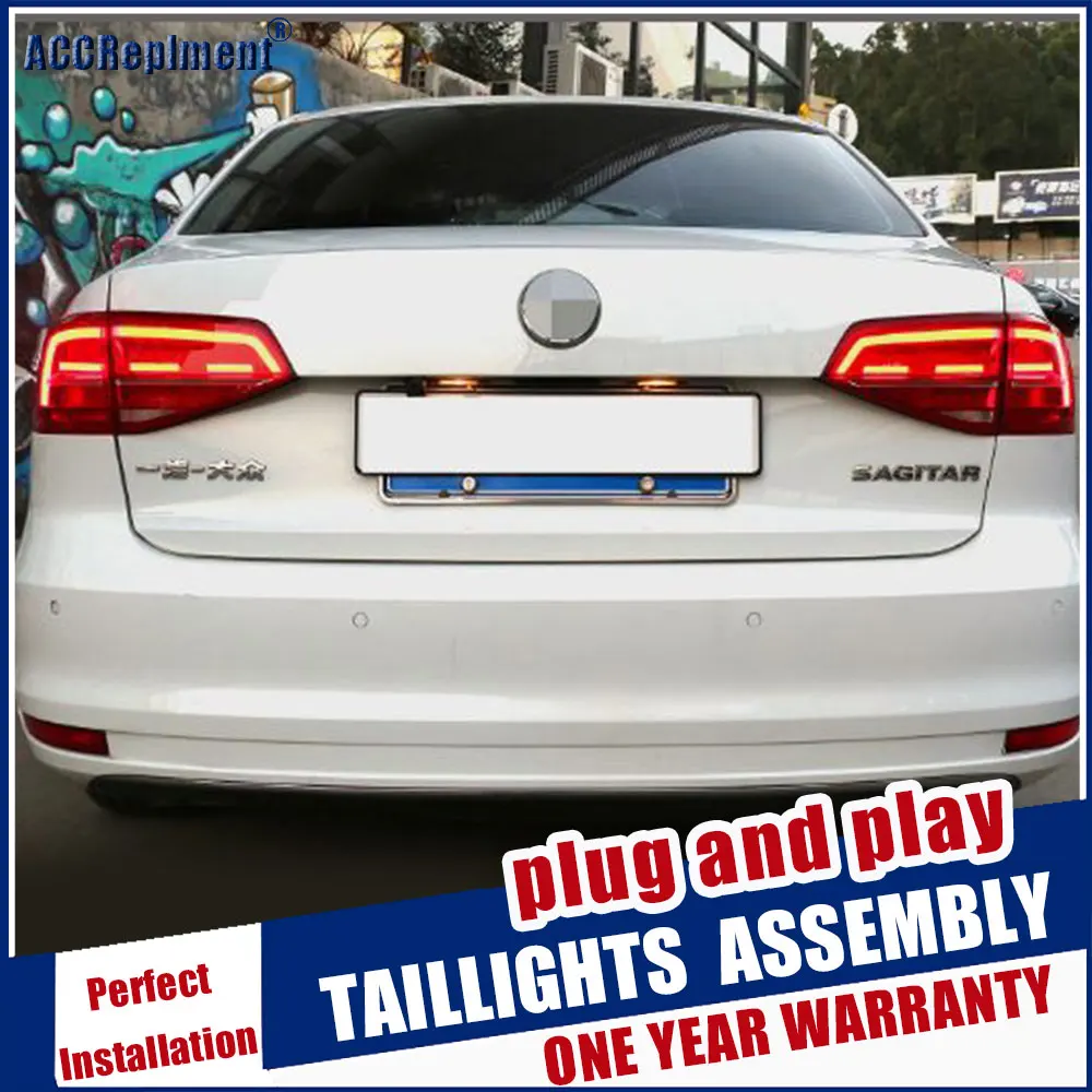 

2015-2018 For Volkswagen Jetta LED rear lights LED taillights car styling Dynamic turn signal DRL+Brake+Park+Signal lights led