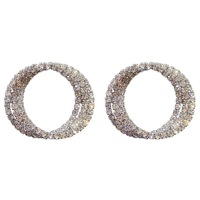 

Простые большие геометрические серьги-кольца из нержавеющей стали золотого цвета, серьги-кольца Huggie для женщин, Модная бижутерия в стиле па...