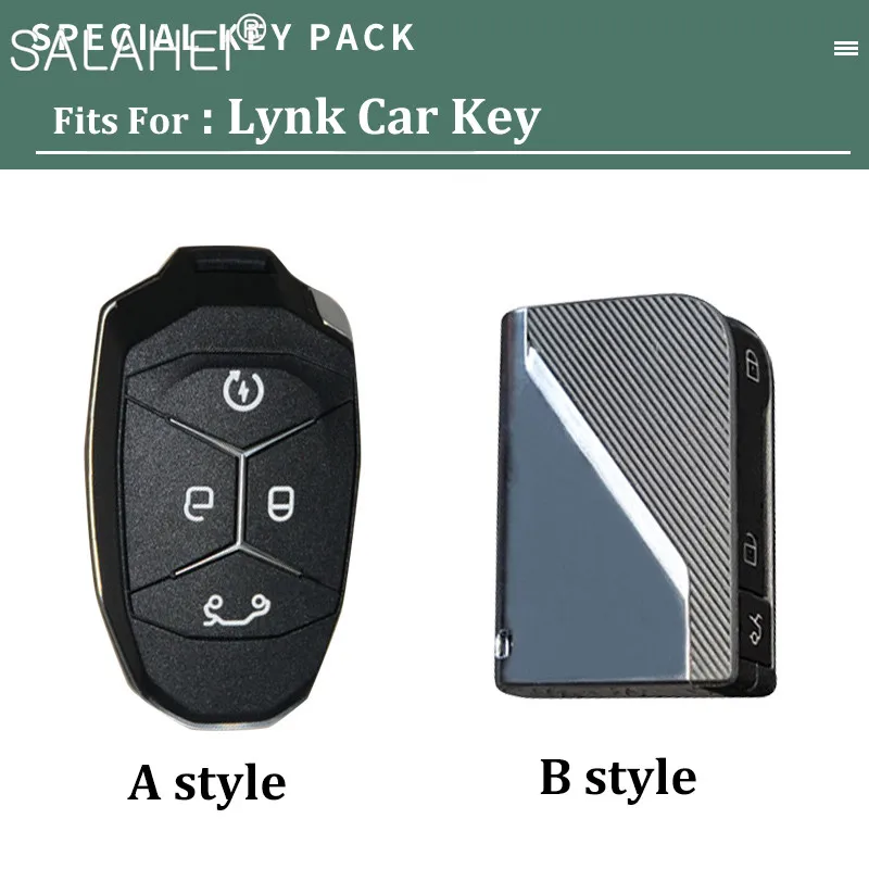 

For Geely Emgrand LYNK CO 01 02 03 2017 2018 Protector Genuine Leather Car Key Bag Case Wallet Holder Key Cover Car Accessories