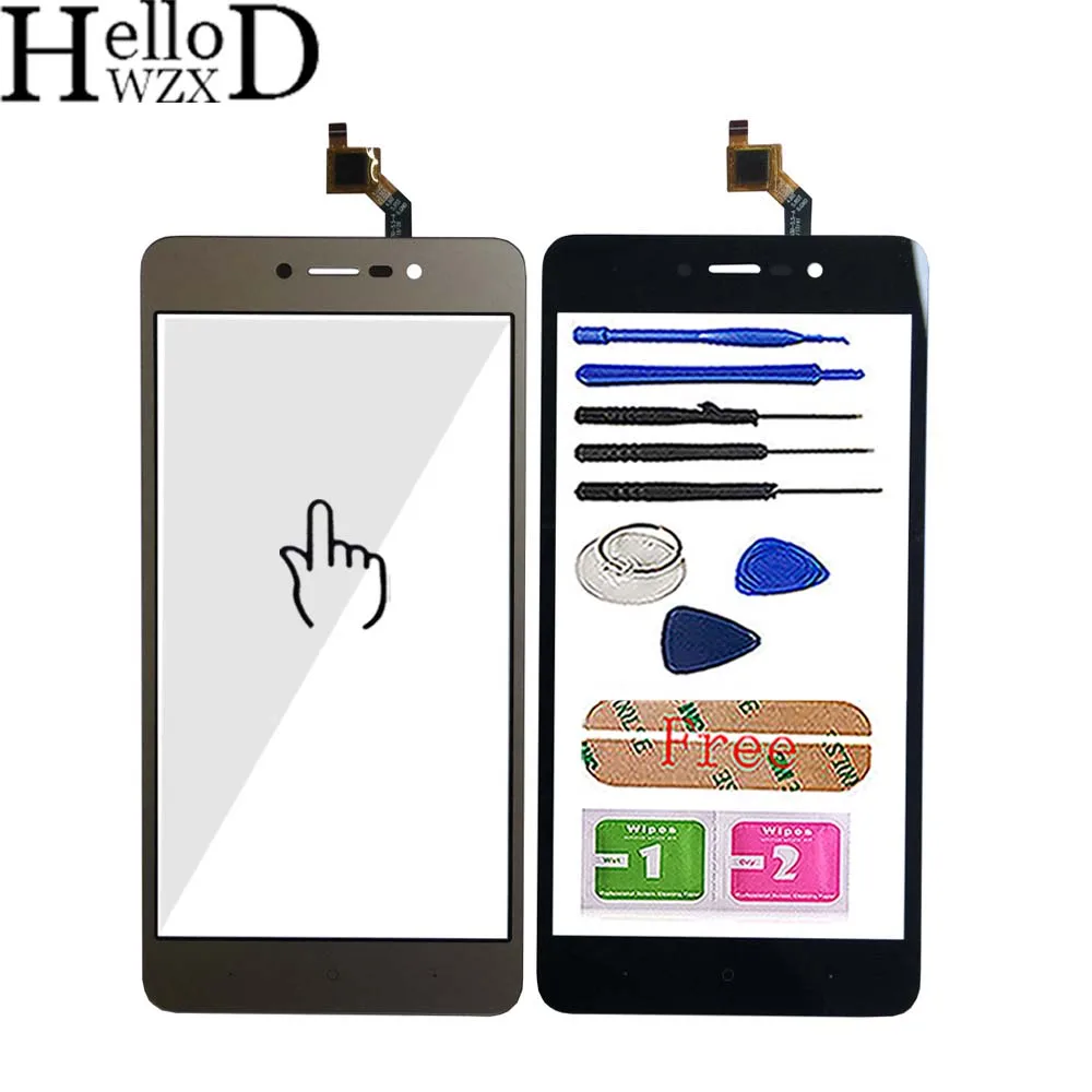 

Mobile Touch Screen For Wiko Lenny 4 Plus 5.5 inch Front Glass Phone For Wiko Lenny 4 Plus Touch Digitizer Panel Tools 3M GLue
