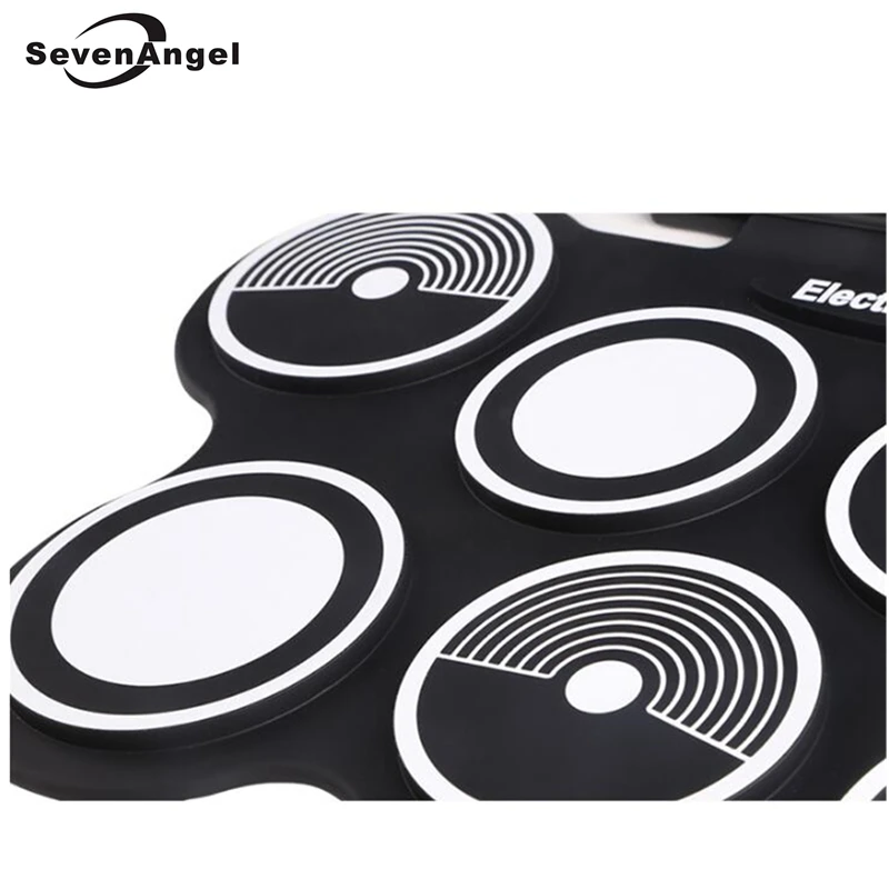 Профессиональный портативный рулонный USB MIDI аппарат электронный барабанный