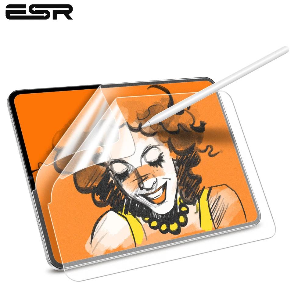 ESR бумажный протектор экрана для iPad Pro 12,9 поддерживает Apple Pencil Антибликовая матовая ПЭТ-пленка для iPad Pro 12,9