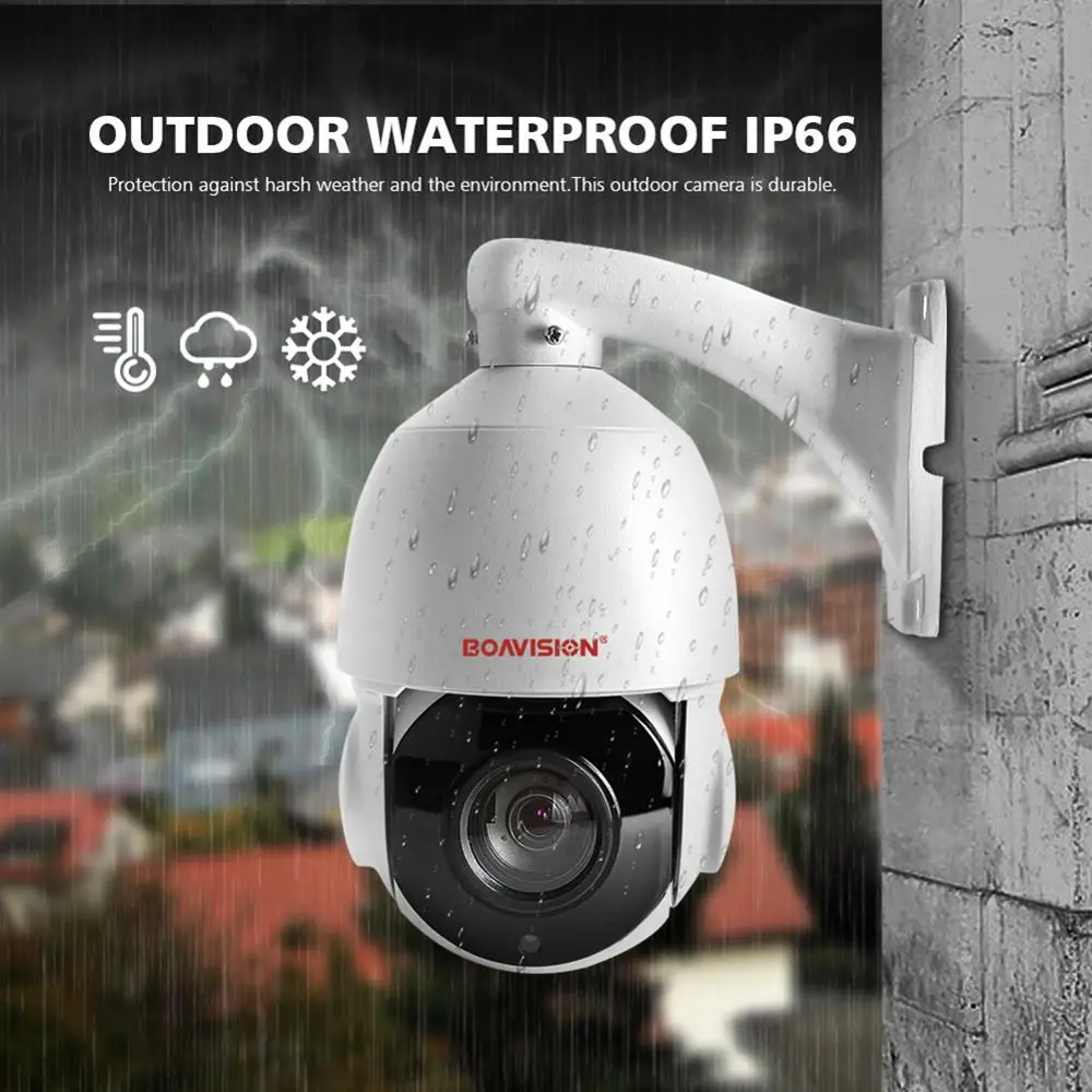 HD 1080P PTZ купольная ip-камера 2MP 5MP 30X зум водонепроницаемая IP66 скоростная купольная камера видеонаблюдения наружного ночного видения 50 м P2P Hisee